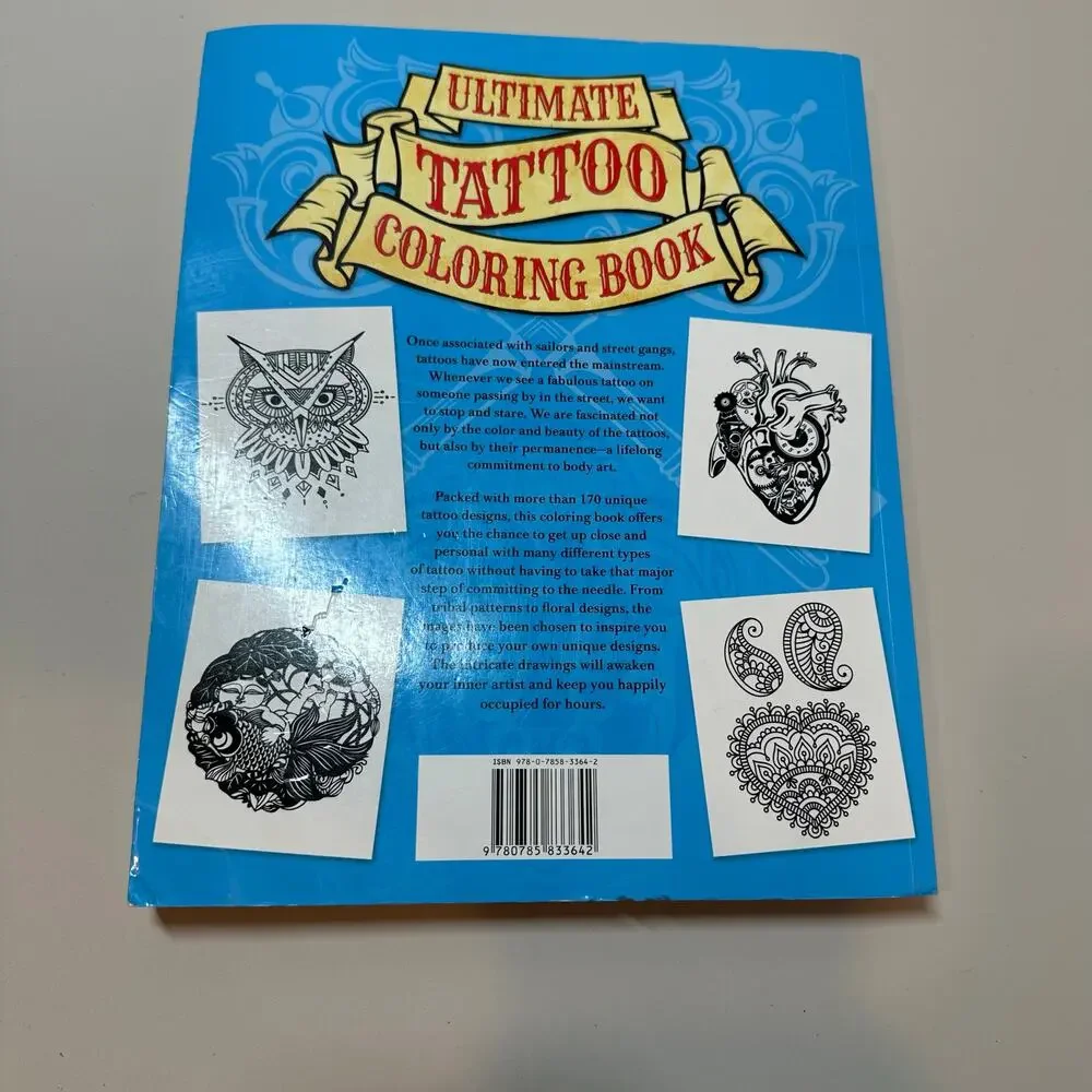 Ulitmate Tattoo Coloring Book Coster Patience Chartwell